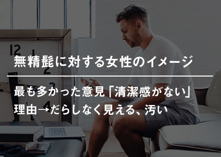 無精髭に対する女性のイメージ