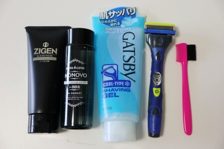 無精髭を簡単にかっこよく整える4つの道具