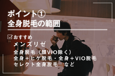 3-1.全身脱毛の範囲