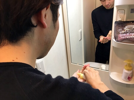 青髭を綺麗に隠す手順②化粧水・乳液で肌を整える